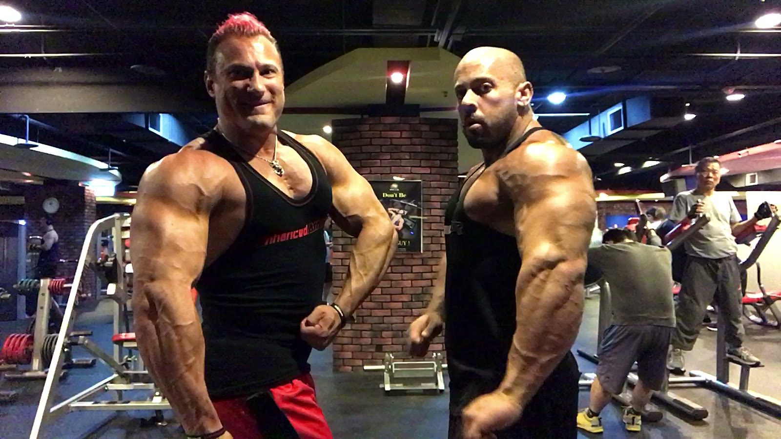 Side chest with a training partner